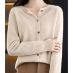 Embla Merino Wool Button Front Cardigan_15