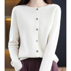 Embla Merino Wool Button Front Cardigan_5