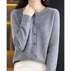 Embla Merino Wool Button Front Cardigan_7