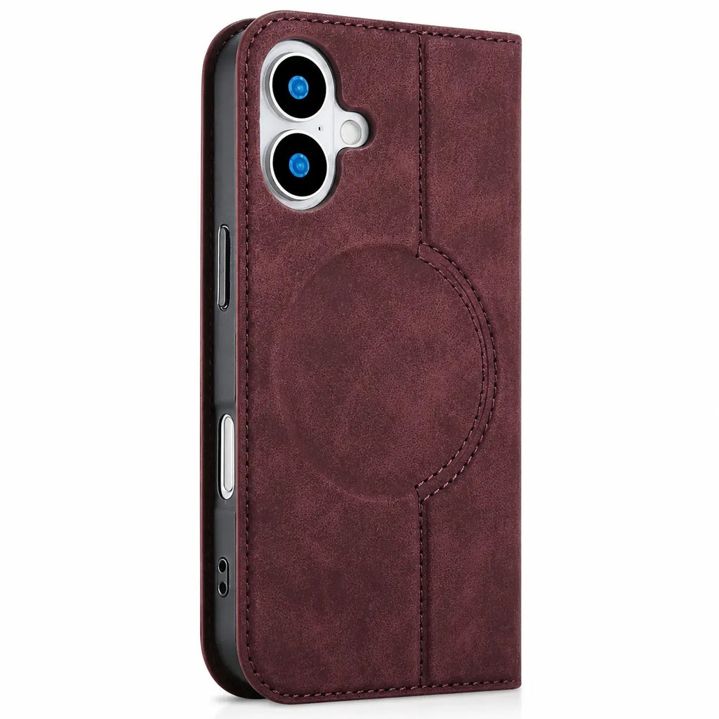 Leather MagSafe Flip Phone Case