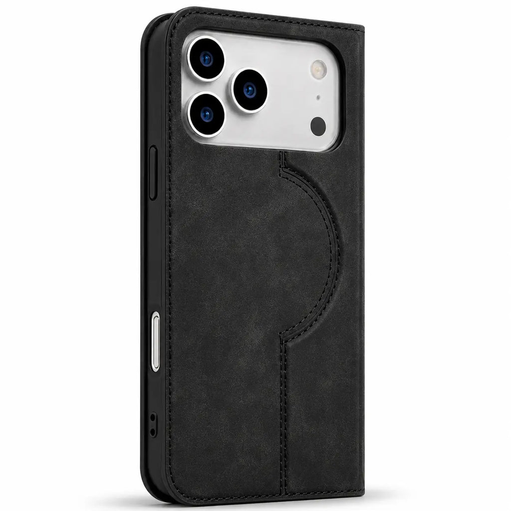 Leather MagSafe Flip Phone Case
