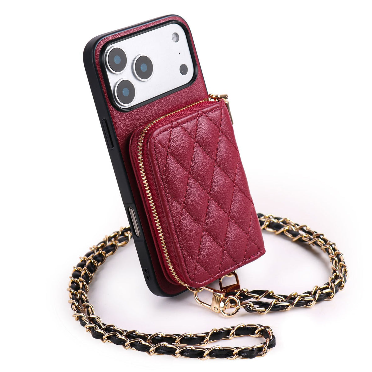 Zipper Wallet Crossbody iPhone Case