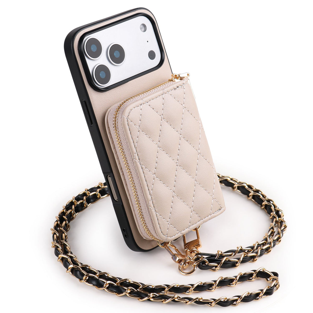 Zipper Wallet Crossbody iPhone Case
