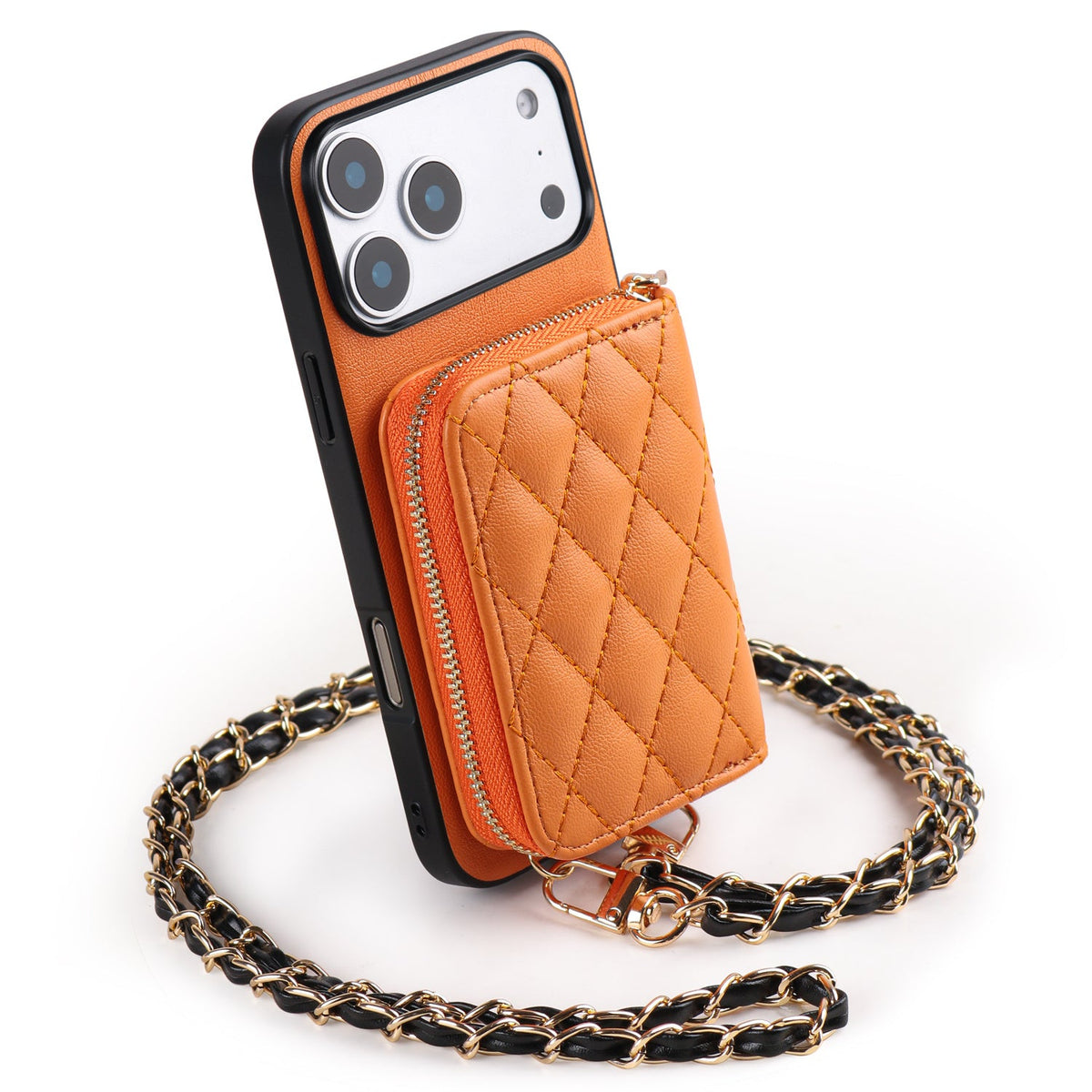 Zipper Wallet Crossbody iPhone Case