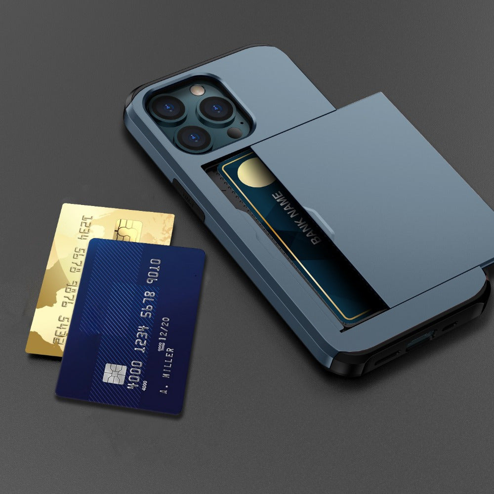 Sliding Card Holder Wallet iPhone Case