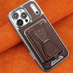 Leather MagSafe Phone Case with Stand Card Holder