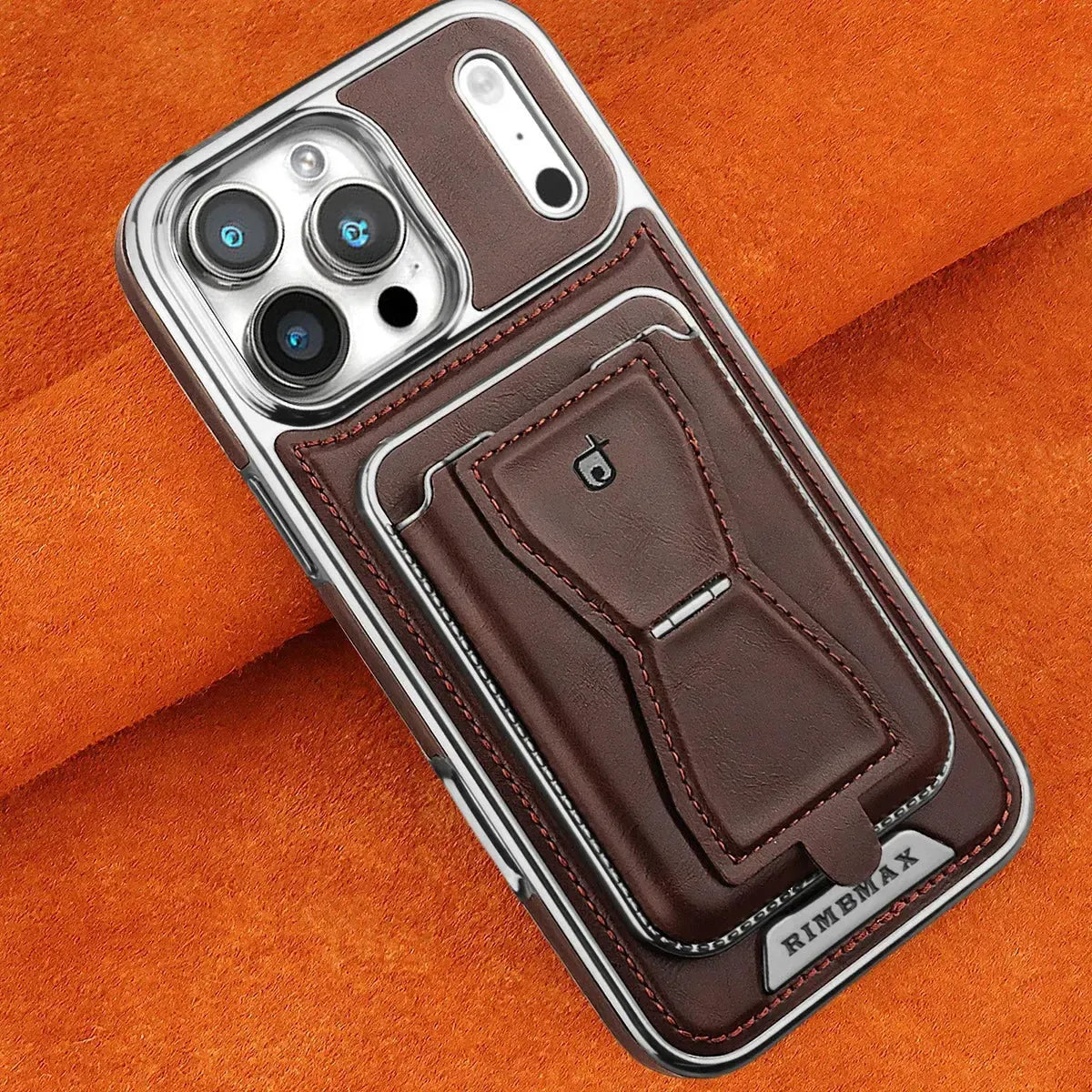 Leather MagSafe Phone Case with Stand Card Holder