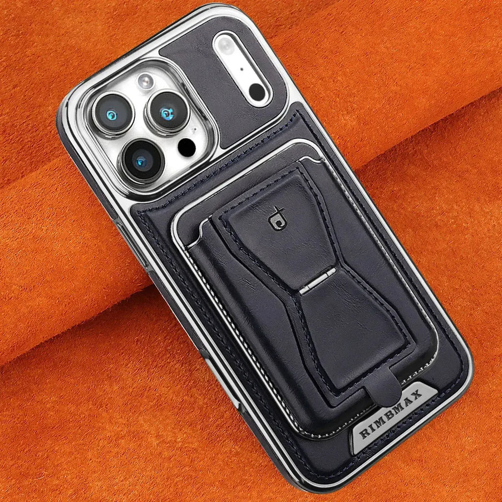Leather MagSafe Phone Case with Stand Card Holder
