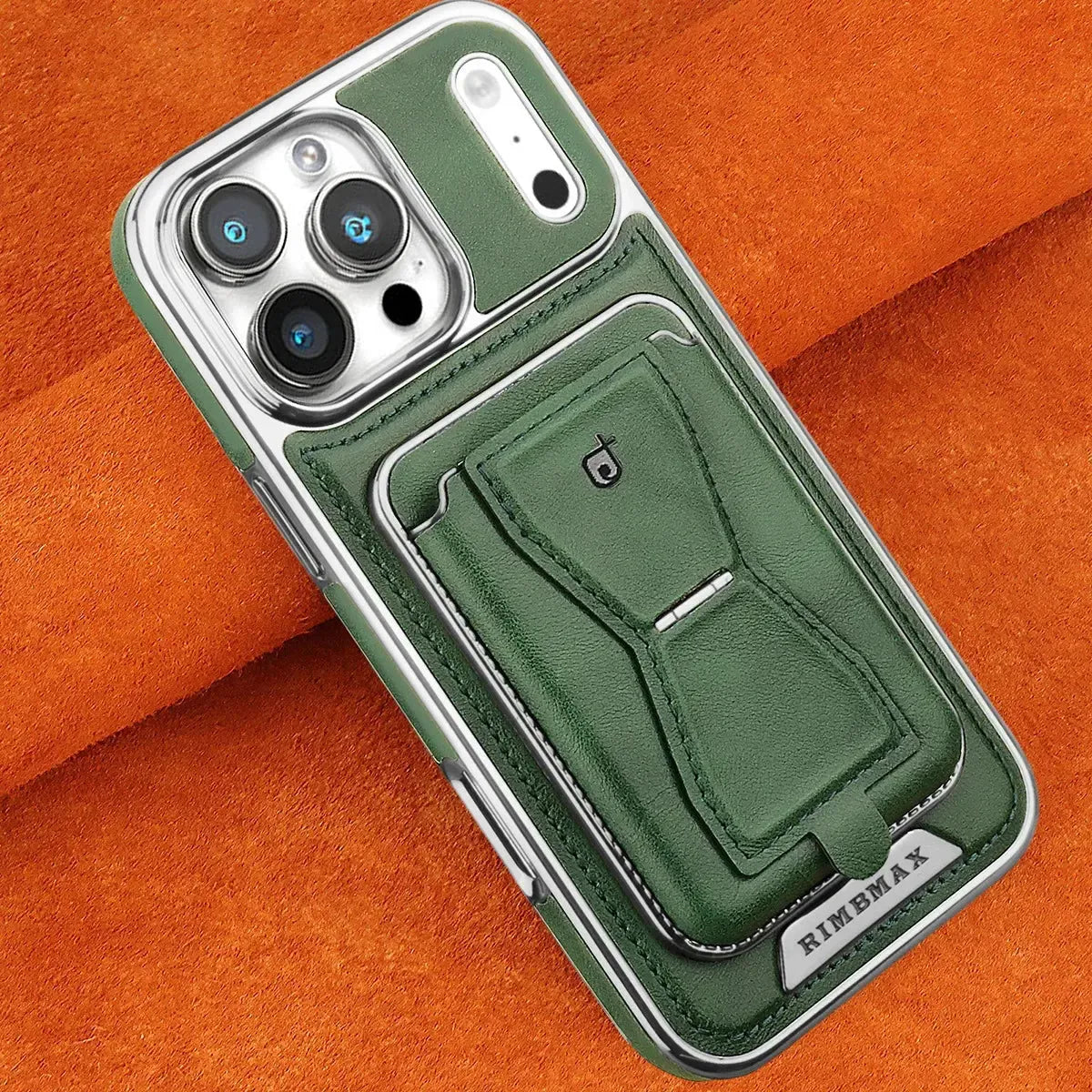 Leather MagSafe Phone Case with Stand Card Holder