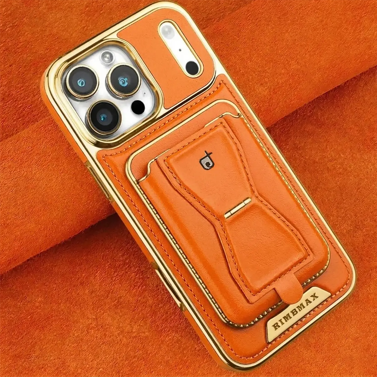 Leather MagSafe Phone Case with Stand Card Holder
