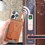 Leather MagSafe Phone Case with Stand Card Holder
