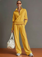 Cecilia Half Zip Wide Leg Two Piece Set_10