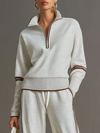 Cecilia Half Zip Wide Leg Two Piece Set_17