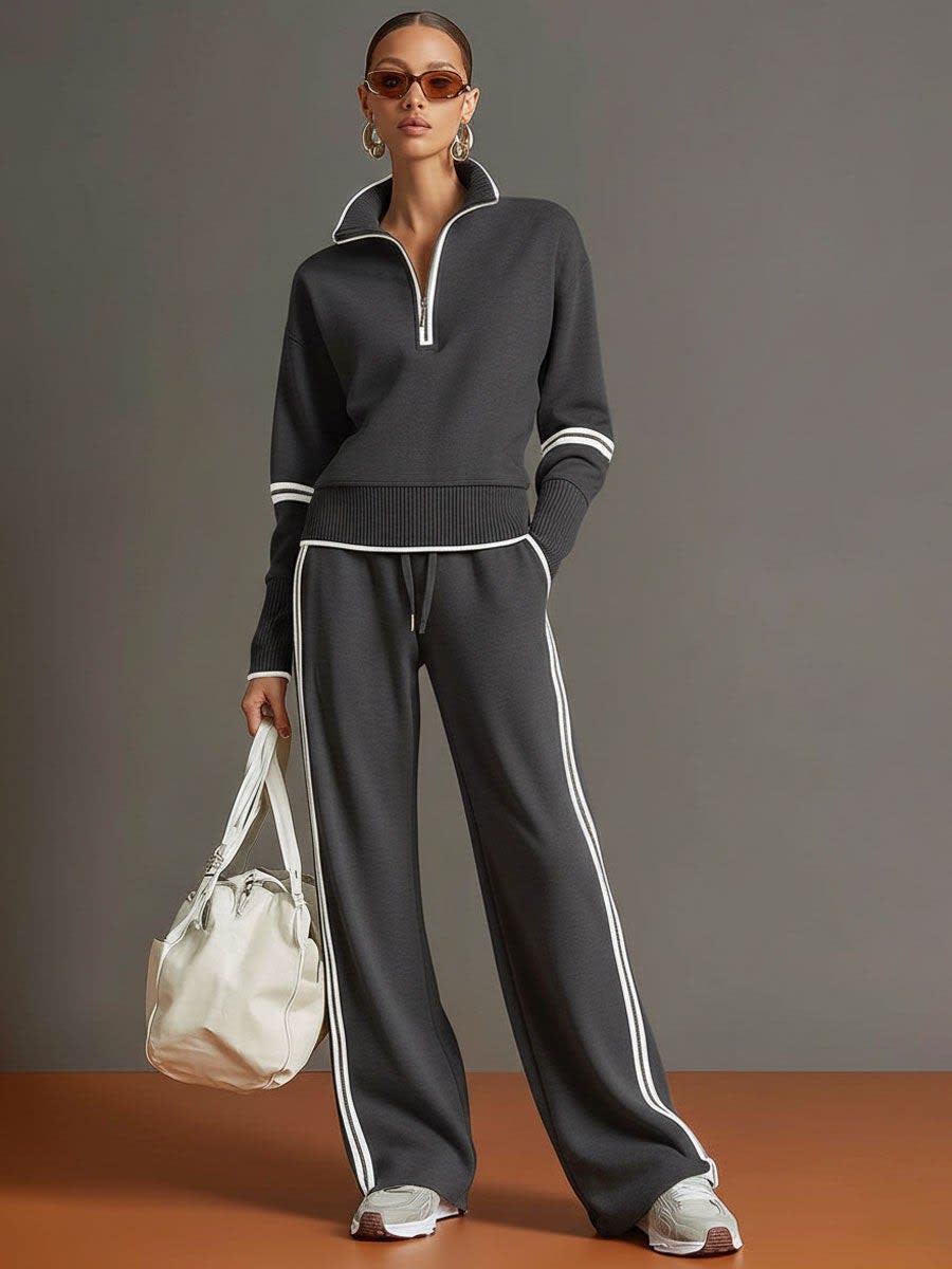 Cecilia Half Zip Wide Leg Two Piece Set_6