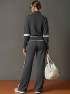 Cecilia Half Zip Wide Leg Two Piece Set_7