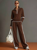 Cecilia Half Zip Wide Leg Two Piece Set_8
