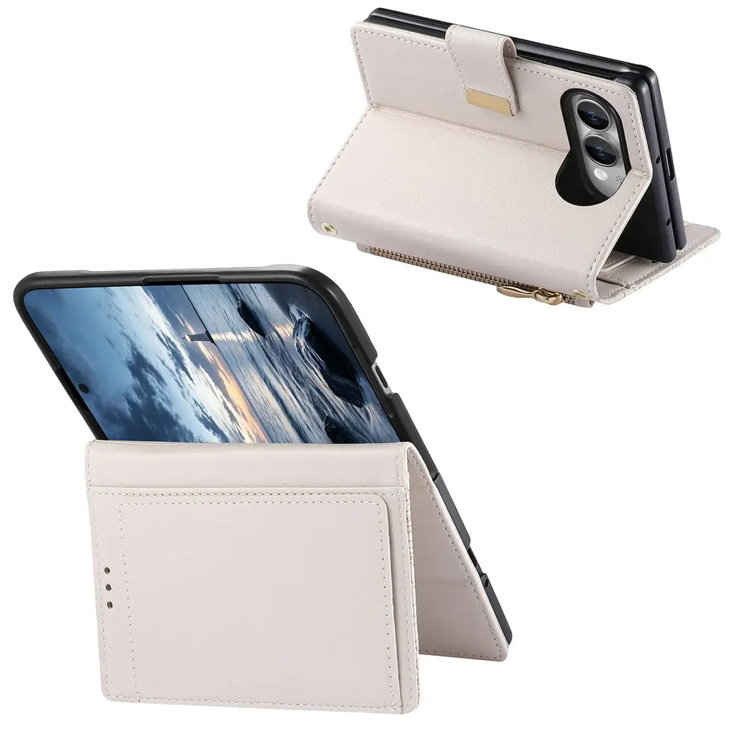 Foldable Phone Case Wallet with Zipper Pocket