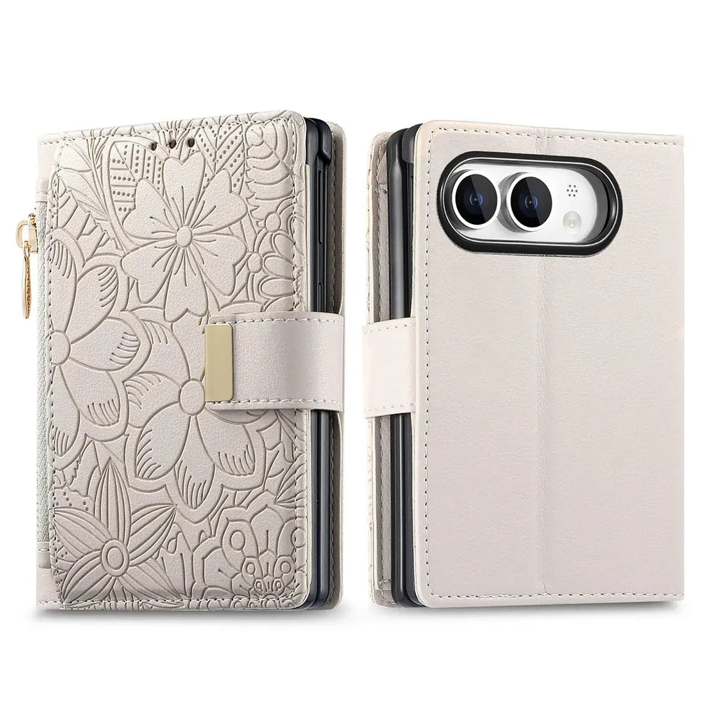 Foldable Phone Case Wallet with Zipper Pocket