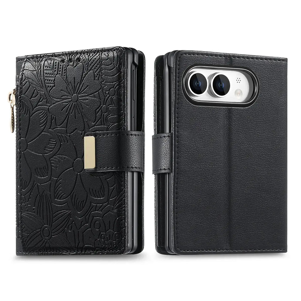 Foldable Phone Case Wallet with Zipper Pocket