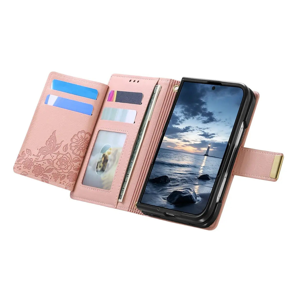 Foldable Phone Case Wallet with Zipper Pocket