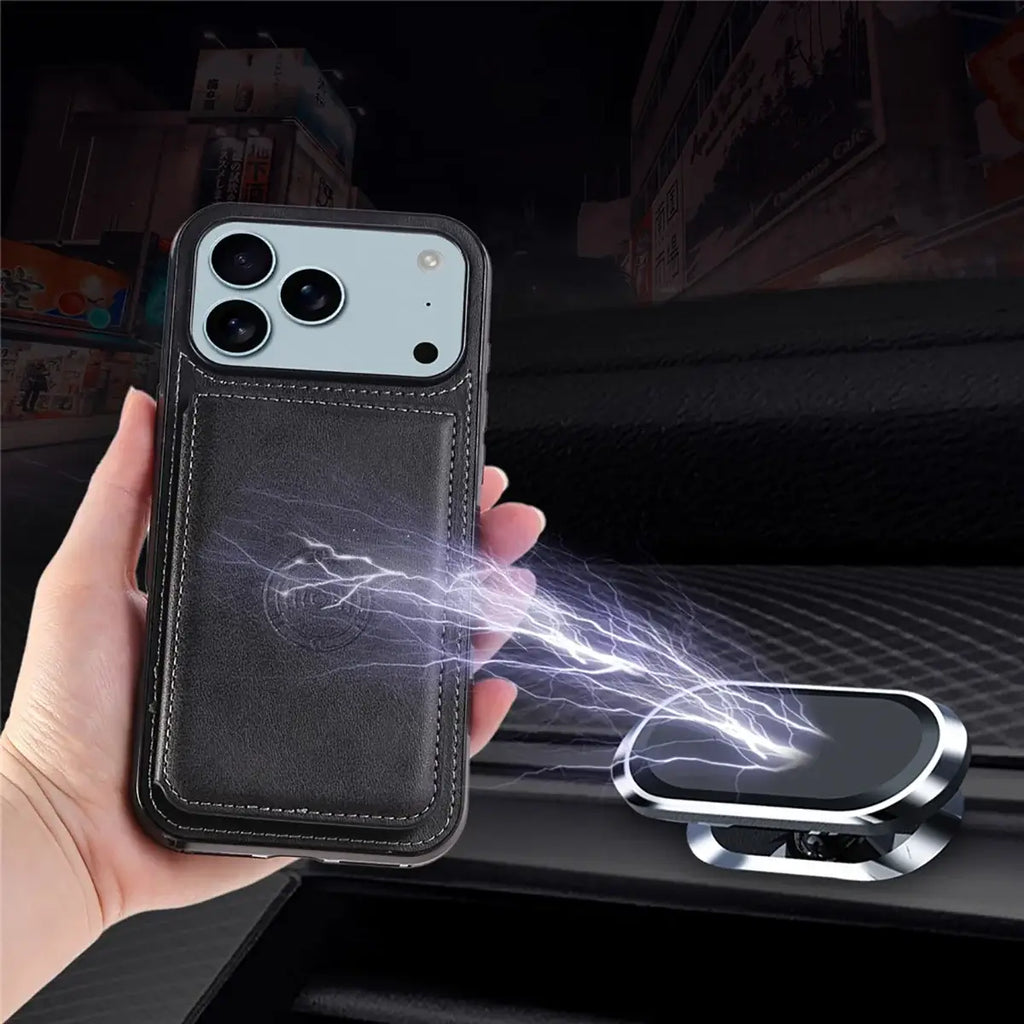 Leather Wallet Phone Case With Card Holder