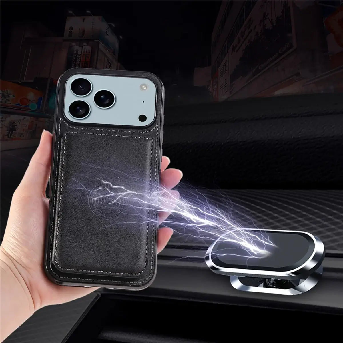 Leather Wallet Phone Case With Card Holder