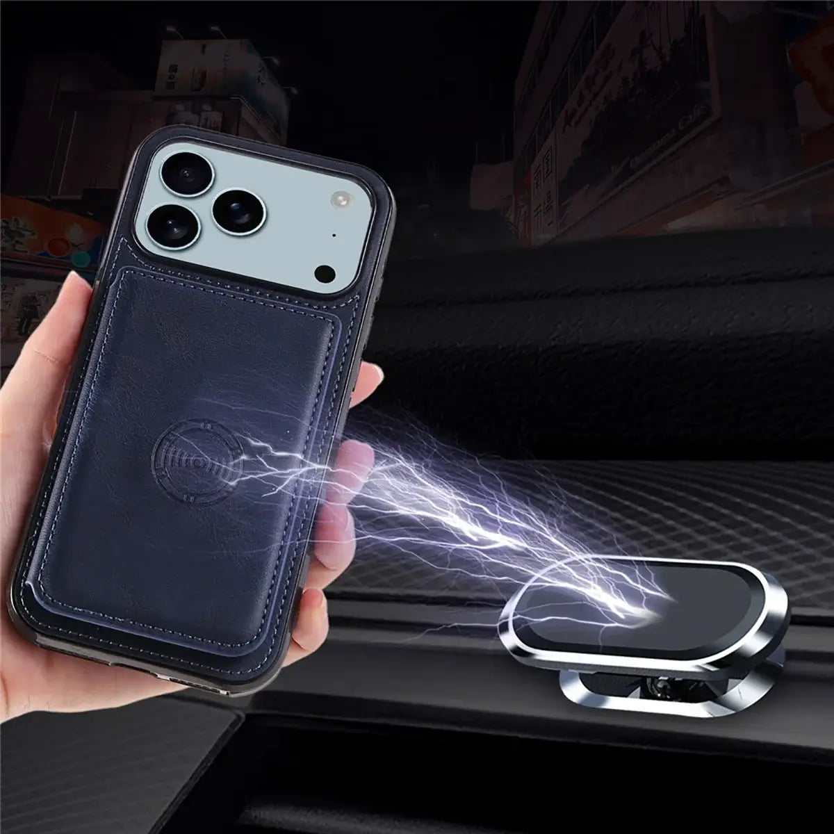 Leather Wallet Phone Case With Card Holder