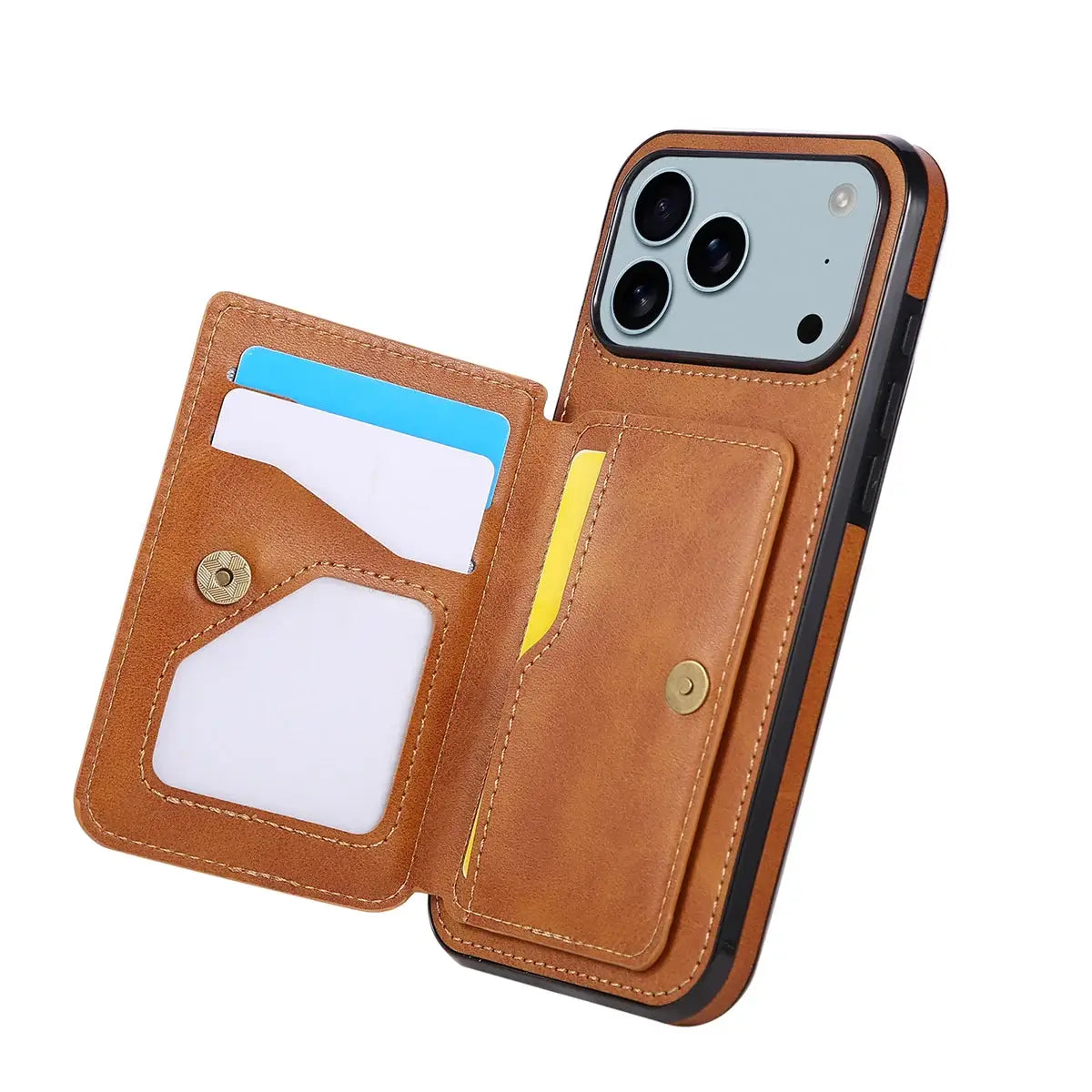 Leather Wallet Phone Case With Card Holder