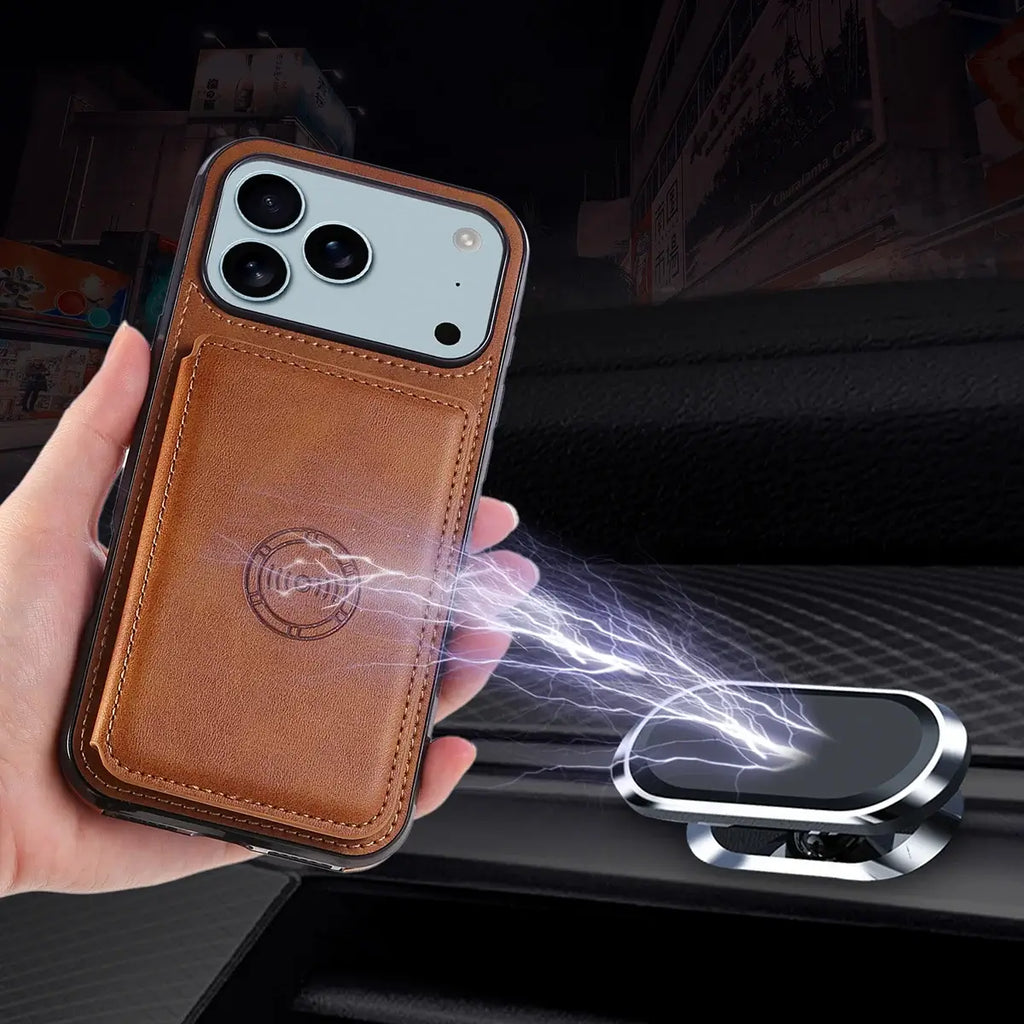 Leather Wallet Phone Case With Card Holder