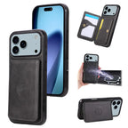 Leather Wallet Phone Case With Card Holder