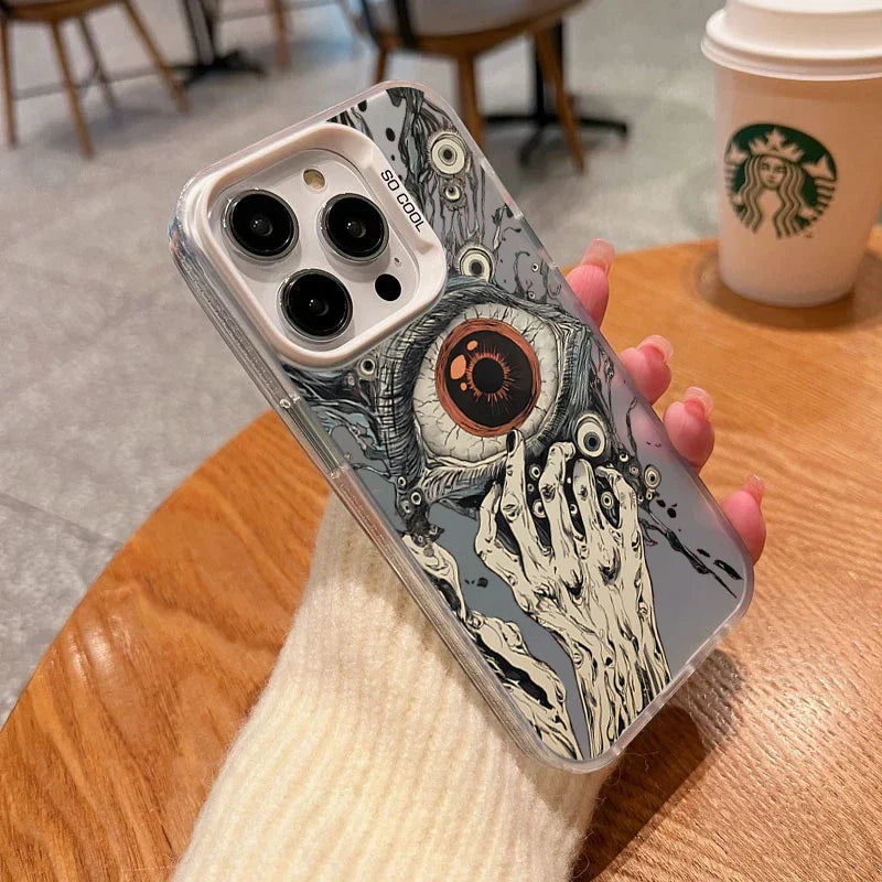Horror Art Glossy iPhone Case