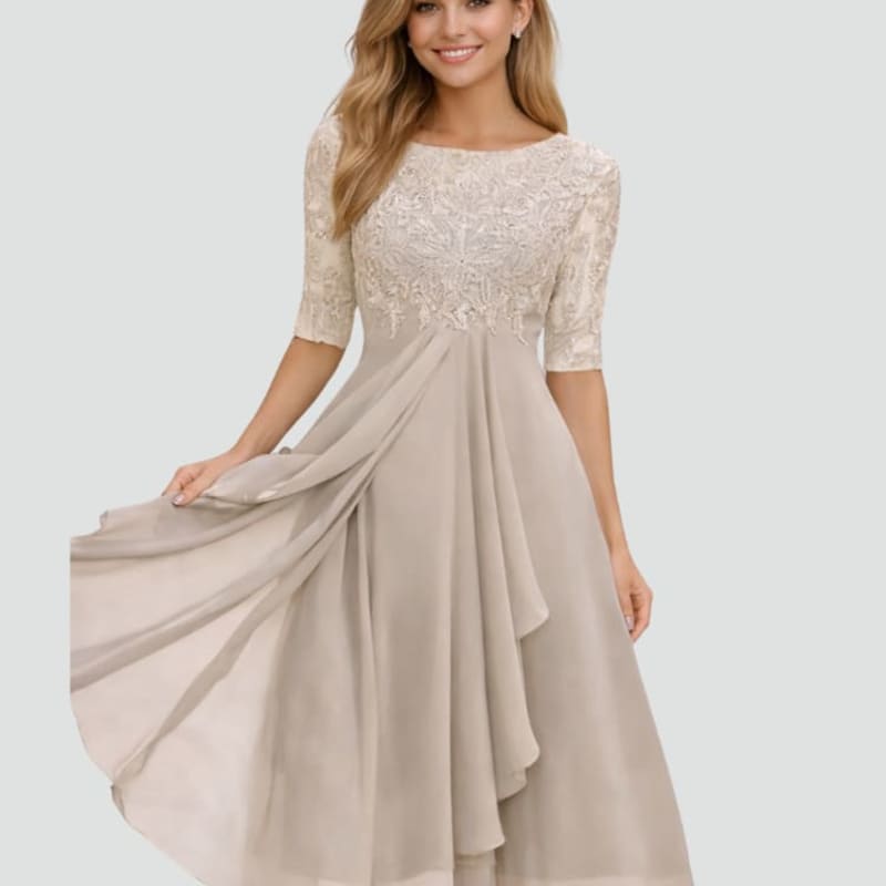 Nerea Lace Bodice Midi Dress_1