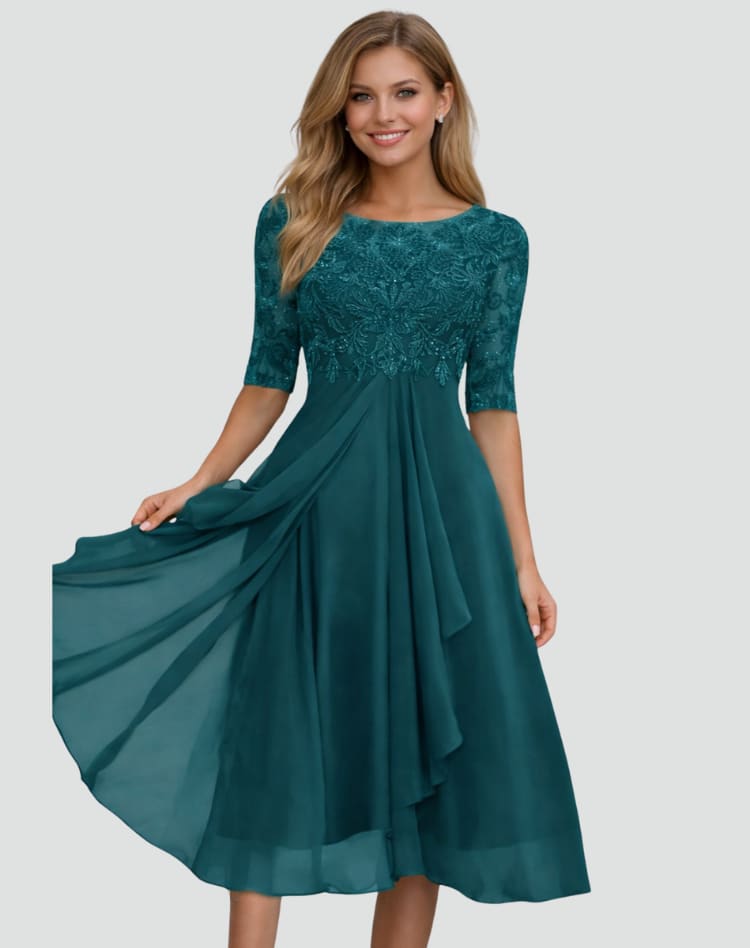 Nerea Lace Bodice Midi Dress_6