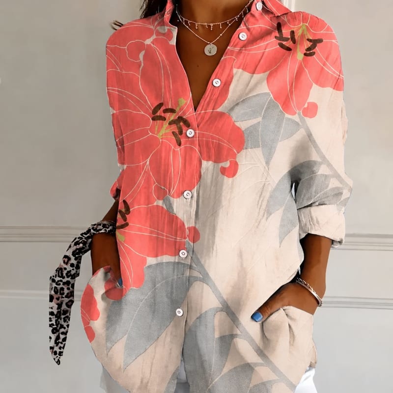 Catalina Floral Button Down Shirt_1
