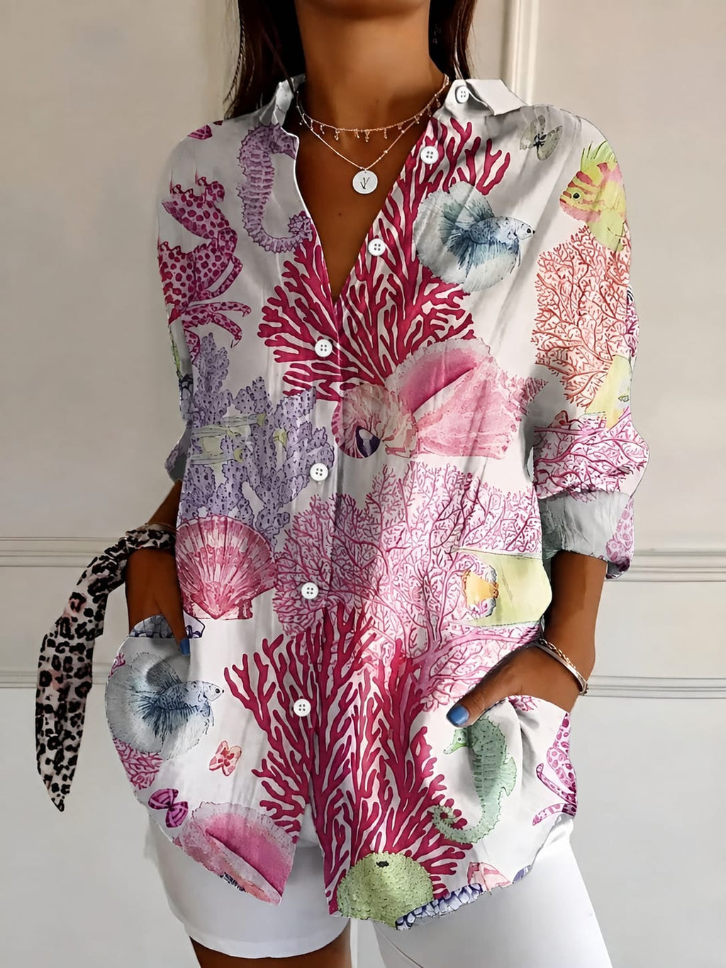 Catalina Floral Button Down Shirt_3