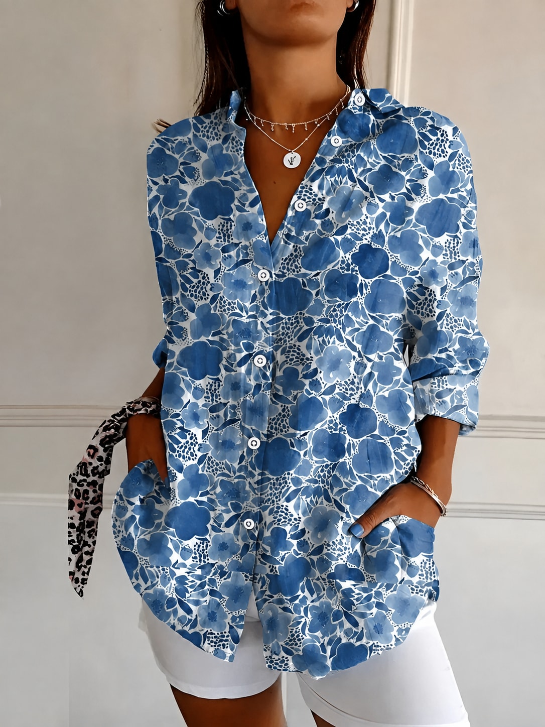 Catalina Floral Button Down Shirt_7