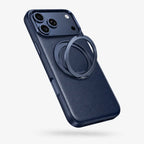 Leather Phone Case with Folding Ring Stand