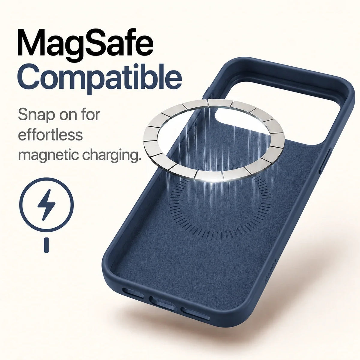 Soft Silicone MagSafe Phone Case