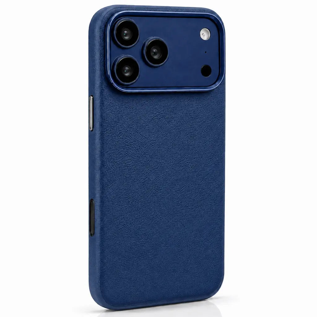 Leather iPhone Case with Metal Lens Frame
