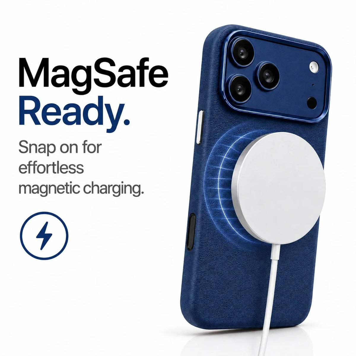 Leather iPhone Case with Metal Lens Frame