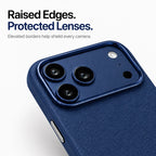 Leather iPhone Case with Metal Lens Frame