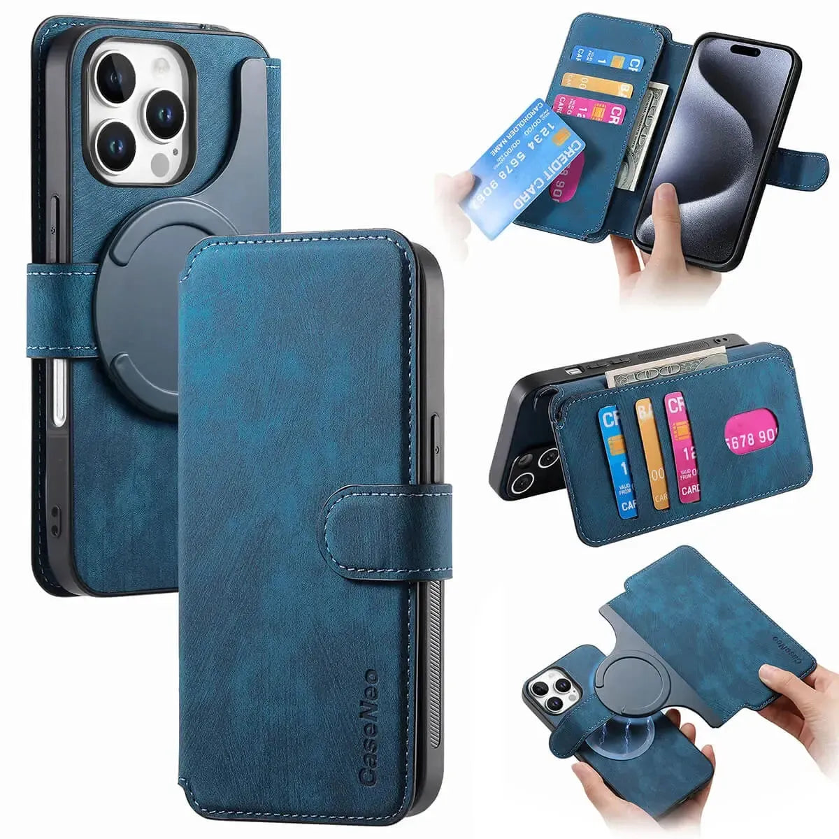 Detachable MagSafe Wallet Phone Case