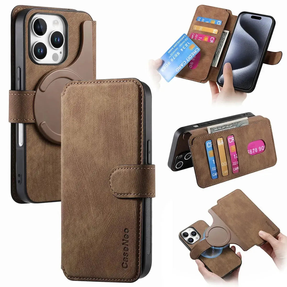 Detachable MagSafe Wallet Phone Case