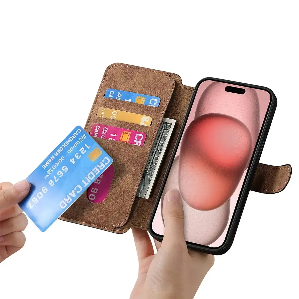Detachable MagSafe Wallet Phone Case