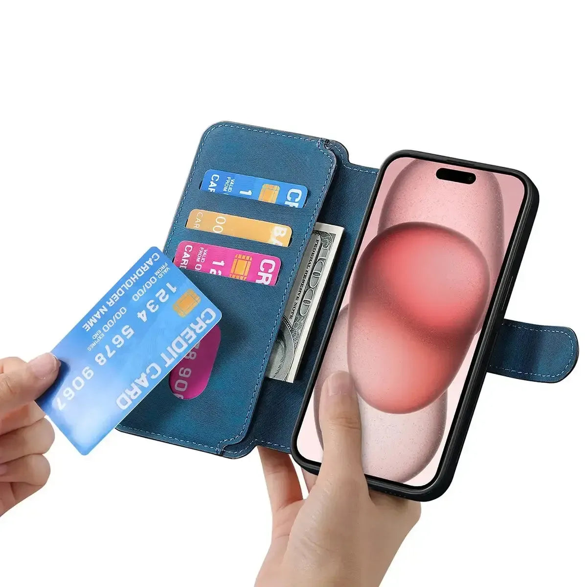 Detachable MagSafe Wallet Phone Case