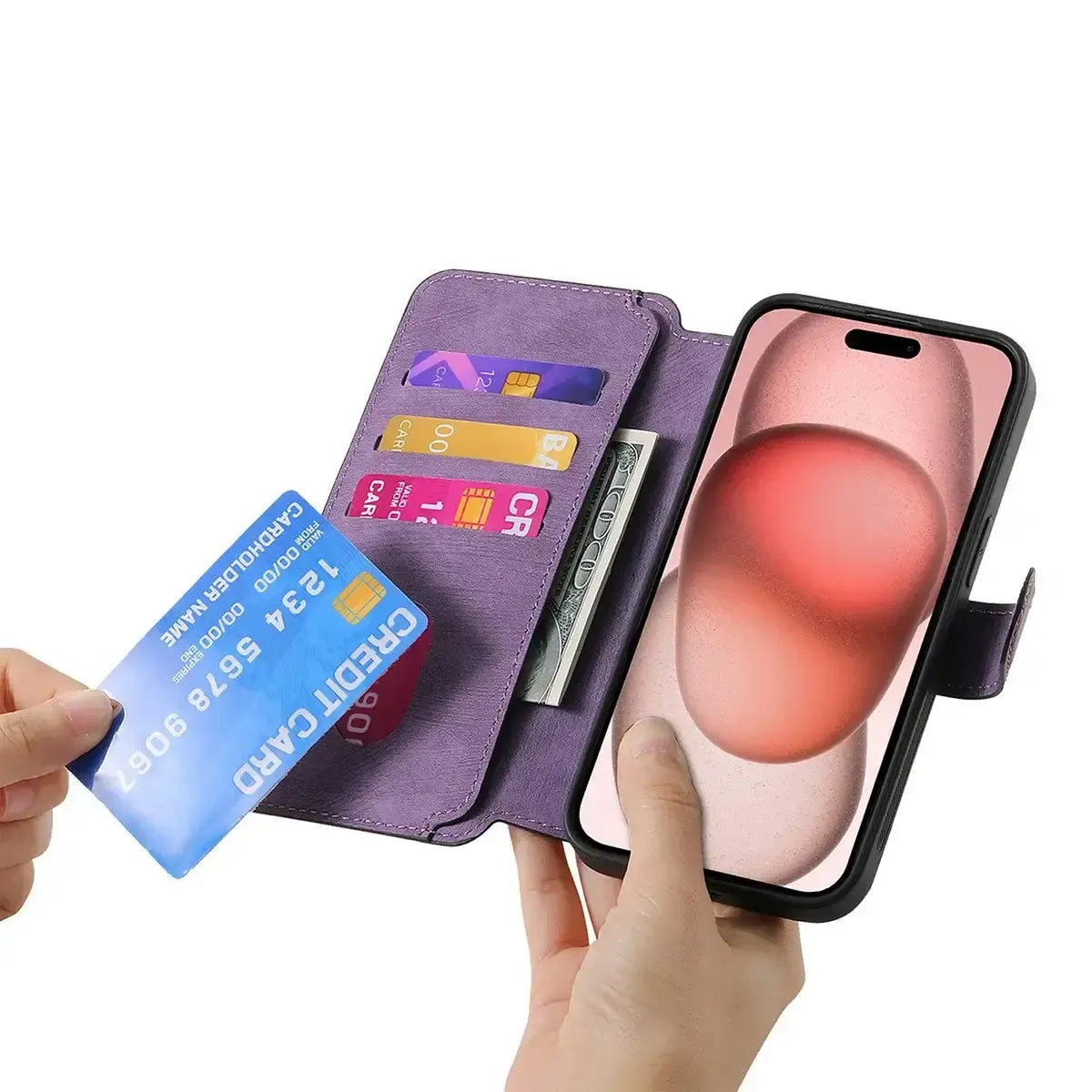 Detachable MagSafe Wallet Phone Case