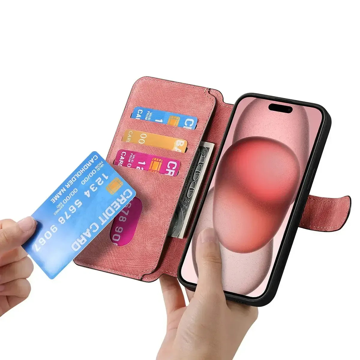 Detachable MagSafe Wallet Phone Case