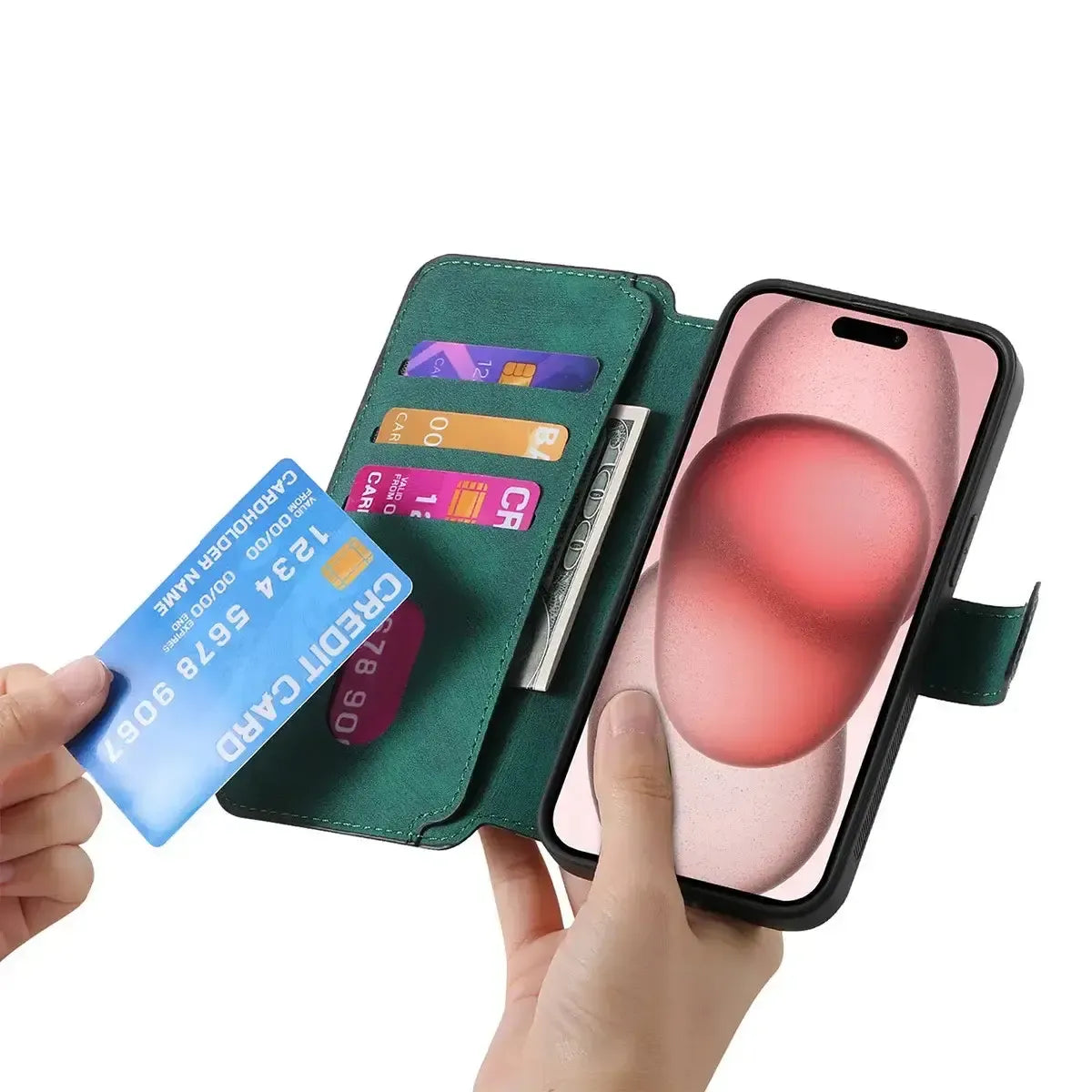 Detachable MagSafe Wallet Phone Case
