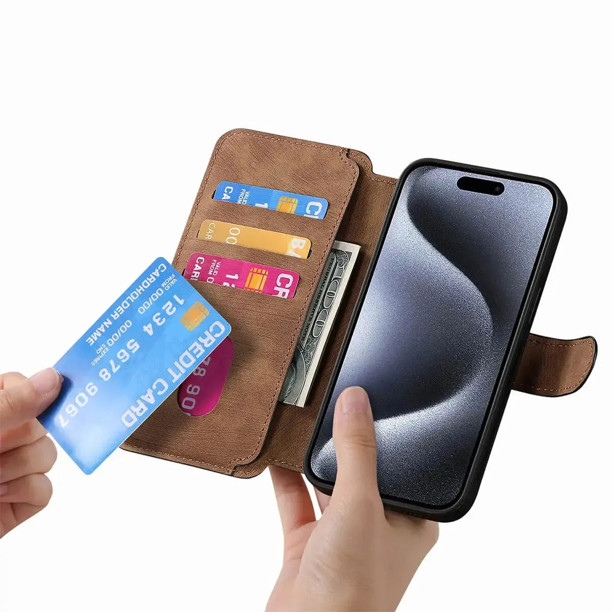 Detachable MagSafe Wallet Phone Case