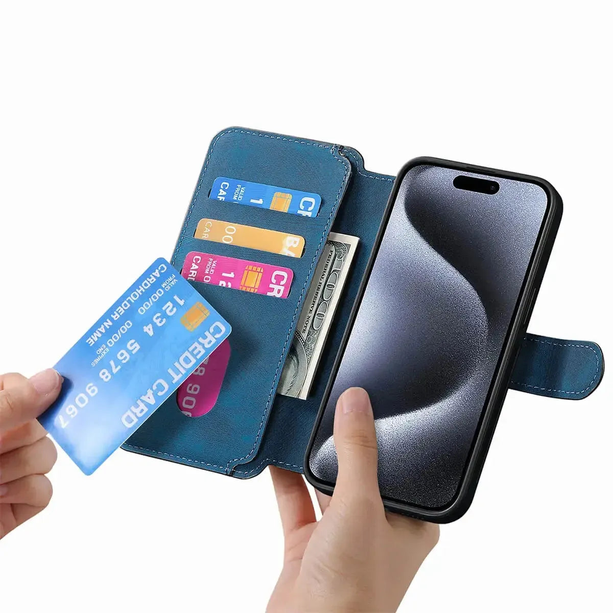 Detachable MagSafe Wallet Phone Case